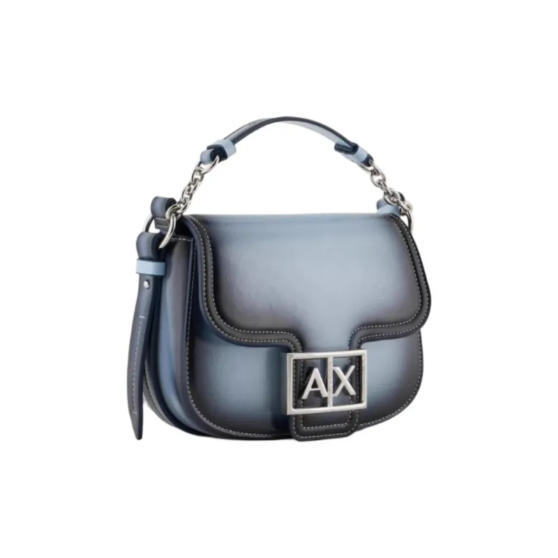 ARMANI EXCHANGEAE Polyester One Shoulder Handbag Trumpets Women's Blue-1