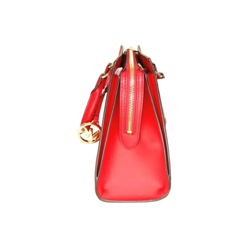 MICHAEL KORS Sheila Artificial Leather Tote Bag, Shopping Bag, Shoulder Bag, Handbag Small Size Women's Bright Red-1