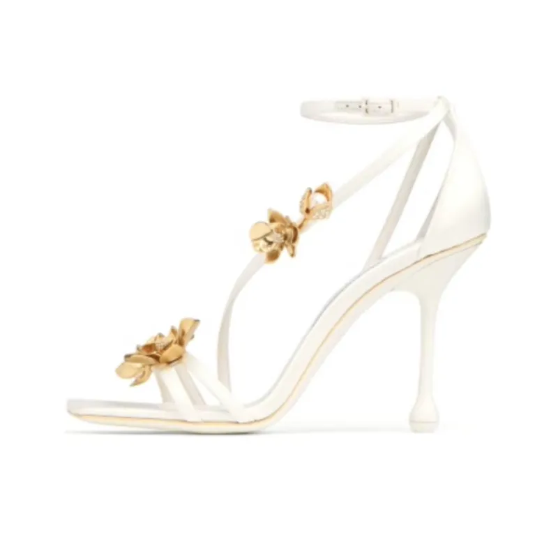 Jimmy Choo ZEA One Strap Sandals 9.5cm Women's White-0