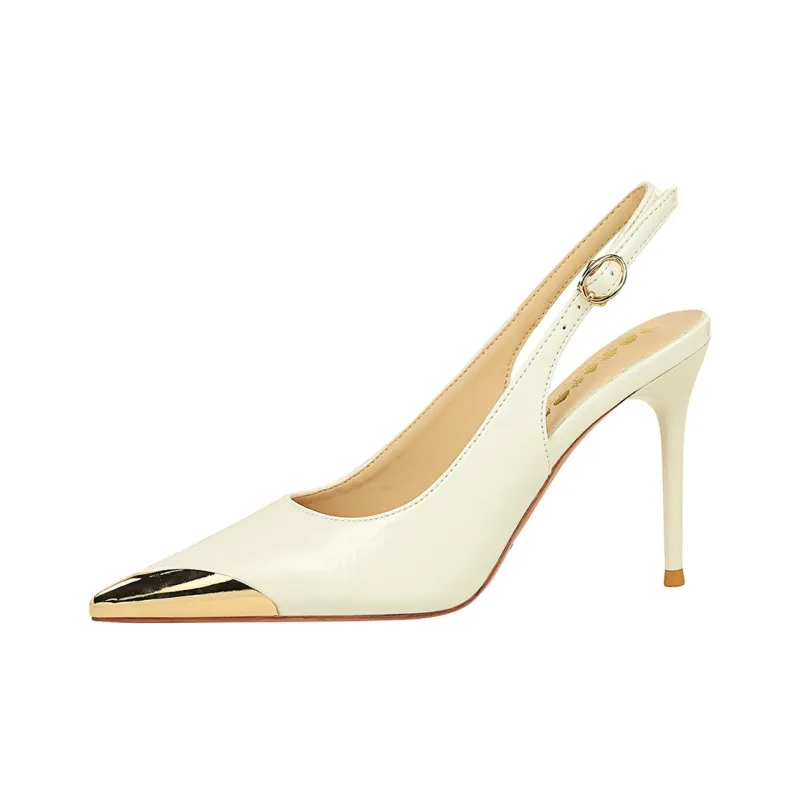 QITUMAUL Slim Heel High Heels 9.5cm Women's-3