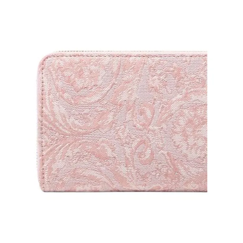 FANSIZHE Barocco Canvas Wallet Women's Pink-3