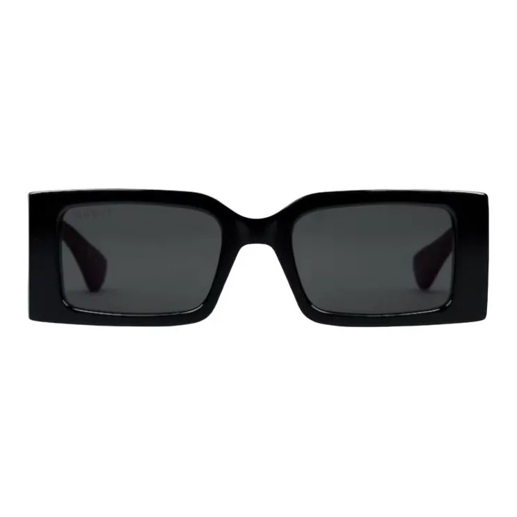 GUCCI Acetate Injection Molding Rectangular Sunglasses Women's Black-0