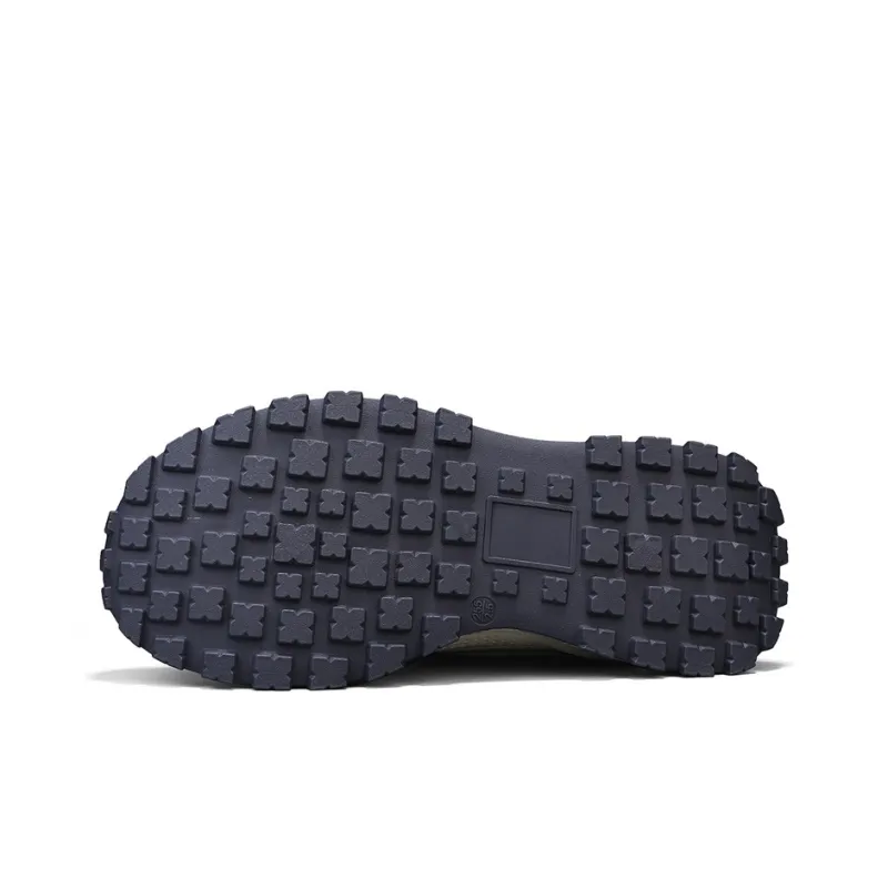 Warrior Height Increasing Wear Resistant Lightweight Slip Resistant Low Top Casual Shoes Men's Dark Blue Burgundy-3