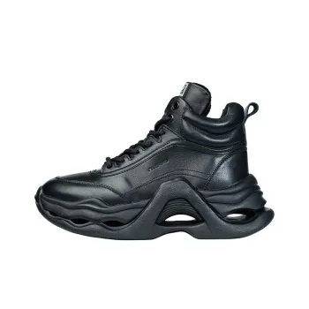 Aung San Cushioning, Rebound, Moisture Wicking High Top Casual Shoes Women's Black