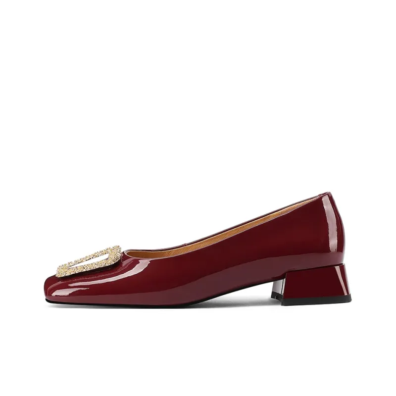 XICUNMINGWU Block Heel High Heels Women's-7