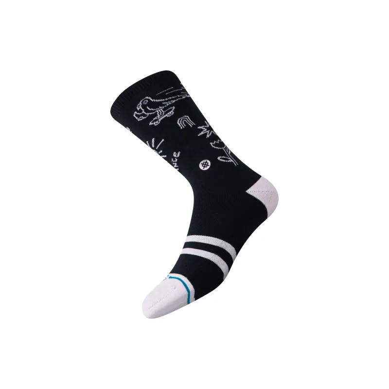 Stance Mid Calf Socks Unisex 1 Pack Black-4