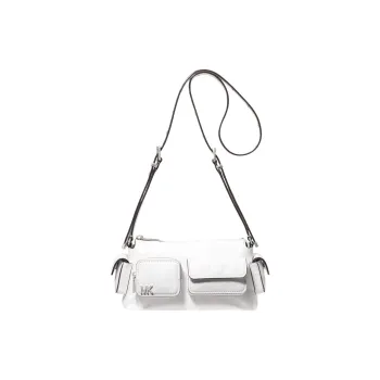 MICHAEL KORS Cow Leather Shoulder Bag, Crossbody Bag Small Size Women's White