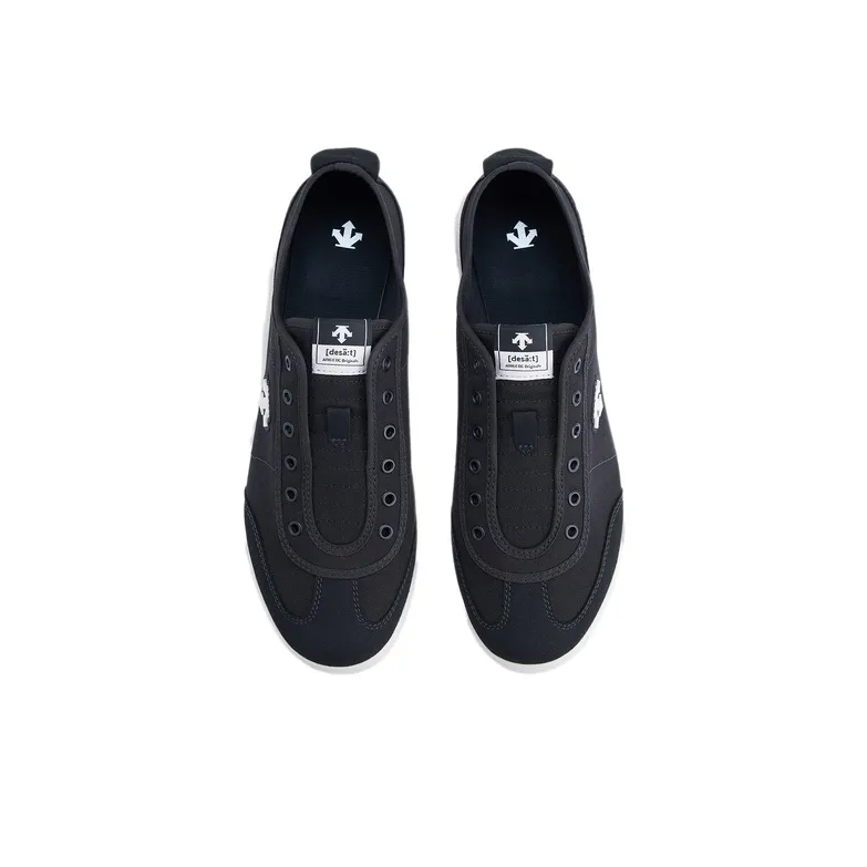 DESCENTE Abrasion Resistant Low Top Casual Shoes Men's Black-2