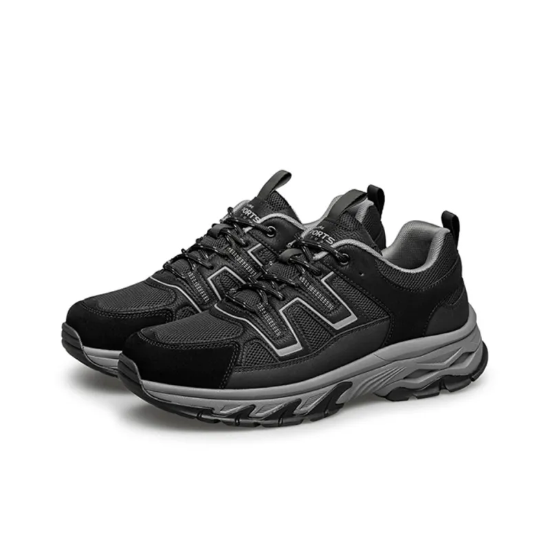 KANGLONG Support Balance Height Increasing Thermal Low Top Casual Shoes Men's-2