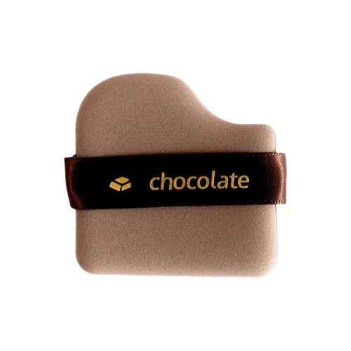 JIAOXUEFEI Chocolate Pink Puff Cushion Loose Powder Mini Thumb Powder Puff Makeup Tool Soft Dry And Wet Dual Use