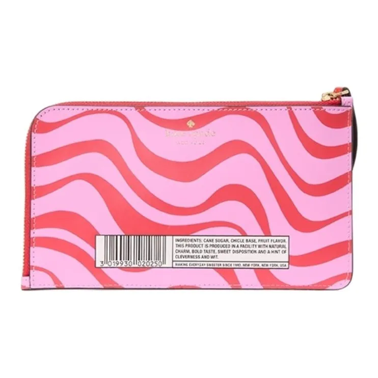 Kate Spade Cow Split Leather Clutch Women's Red & Multicolor-1