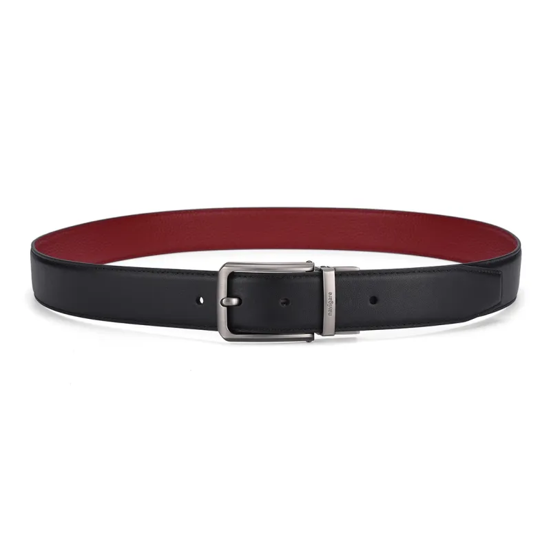 NAVIGARE Top Grain Cow Leather Leather Belts Men's 3.5cm-14