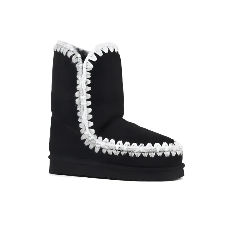 Mou Whipstitch-detail Suede Eskimo Boots-1