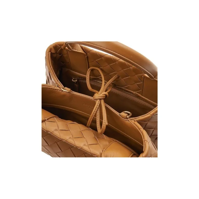 Bottega Veneta Nappa Leather Tote Bag, Shopping Bag, Shoulder Bag, Crossbody Bag, Handbag Women's Camel-7