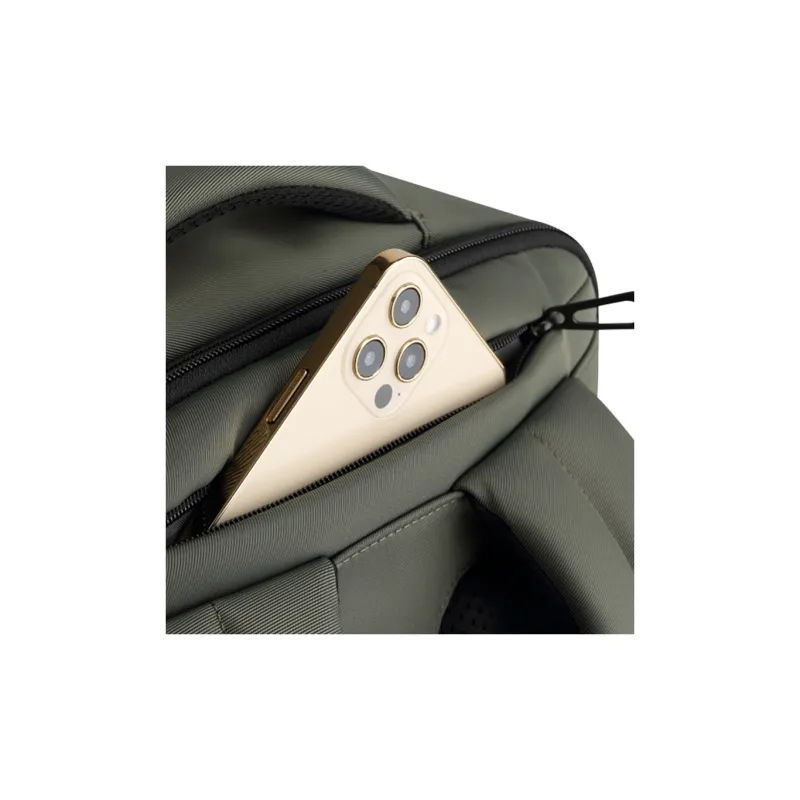 SAMSONITE Fabric Large Capacity Student Backpack Regular Unisex Black/Green Patchwork-5