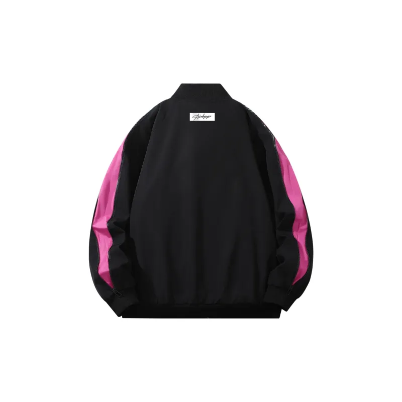 BOTH PLAY Jacket Unisex Black & Neon Green-5