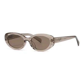 Prsr Plate Frame Oval Sunglasses Unisex