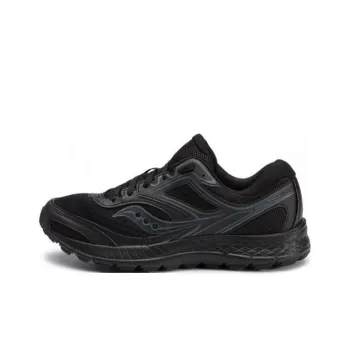 Saucony Cohesion 12 Cushioning Lightweight Low-Top Running Shoes Unisex Black