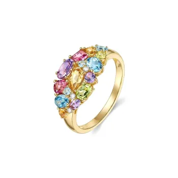 IL&CO. Natural Tourmaline Rings Women's