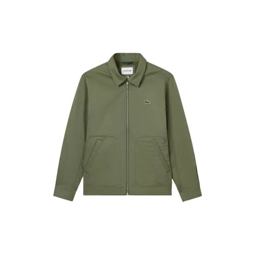LACOSTE SS25 Jackets Coats Men's Khaki Green