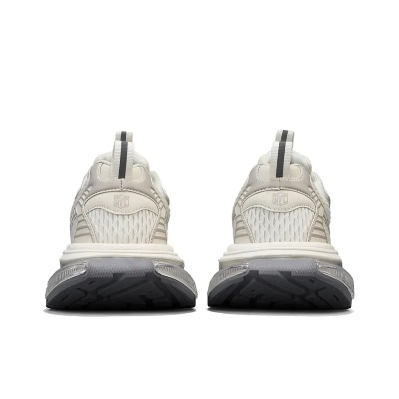 NFL Guoli N Height Increasing Wear-Resistant Breathable Slip-Resistant Low-Top Chunky Sneakers Unisex Beige-4