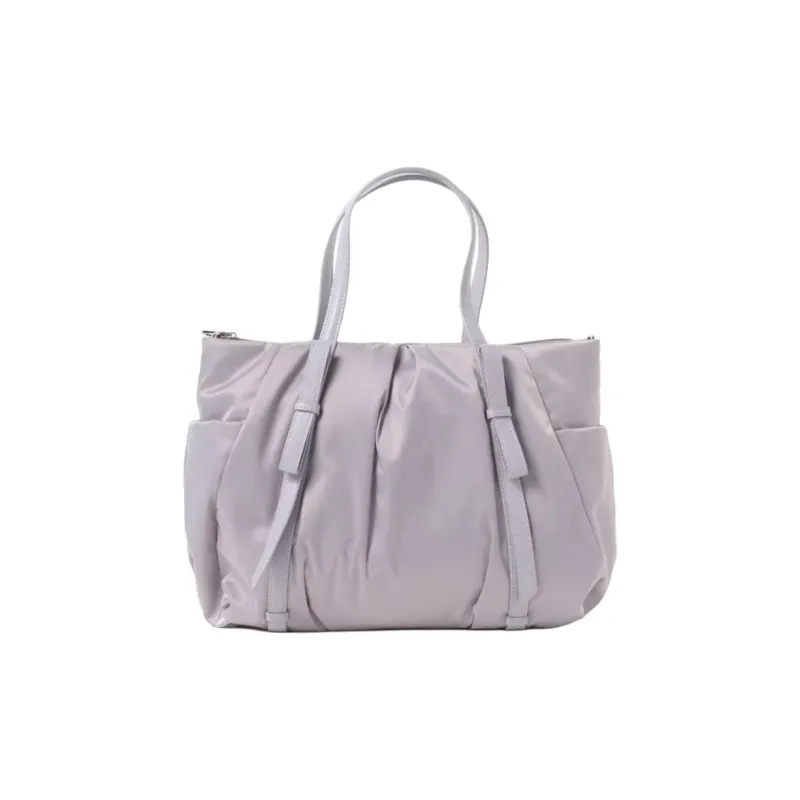 Beams Heart Polyester Tote Bag, Shopping Bag, Handbag Women's Gray-3