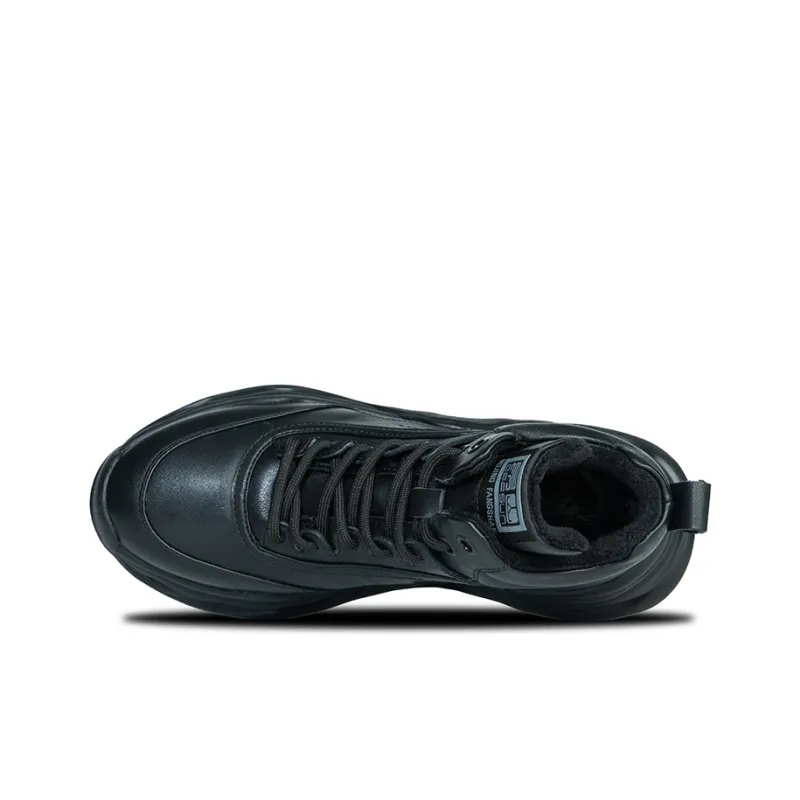 Aung San Cushioning, Rebound, Moisture Wicking High Top Casual Shoes Women's Black-2
