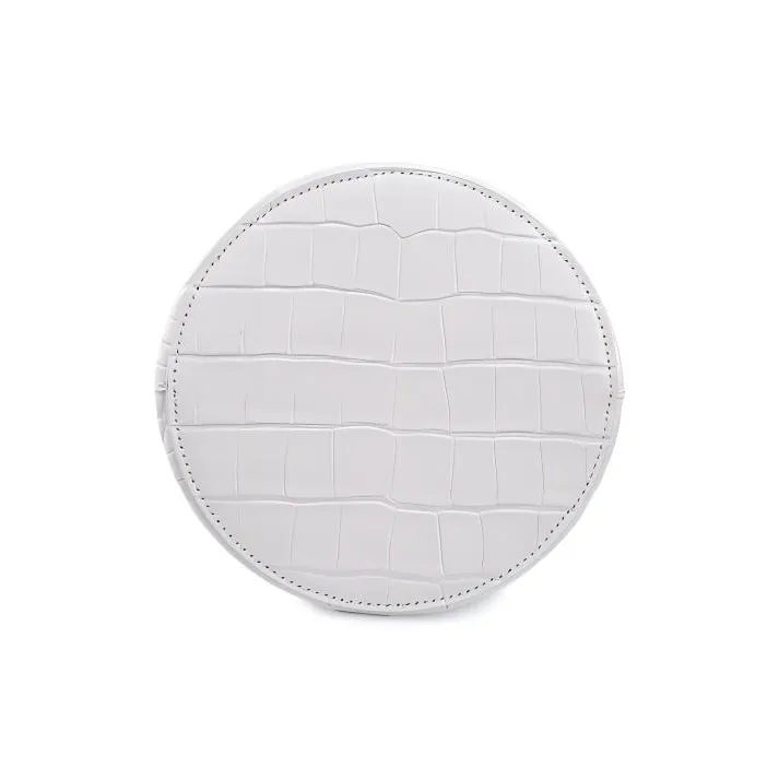 Balenciaga Leather Bucket Bag, Shoulder Bag, Crossbody Bag, Handbag Women's White-3