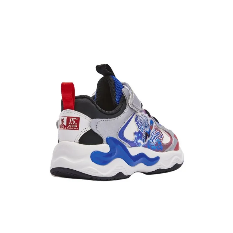 BALABALA Slip Resistant Anti Kick Low Top Kids' Running Shoes White Blue Kids'-2