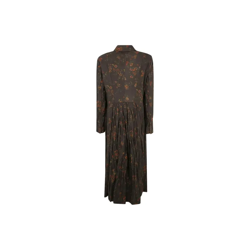 UMA WANG Floral Printed Double Breasted Coat-1