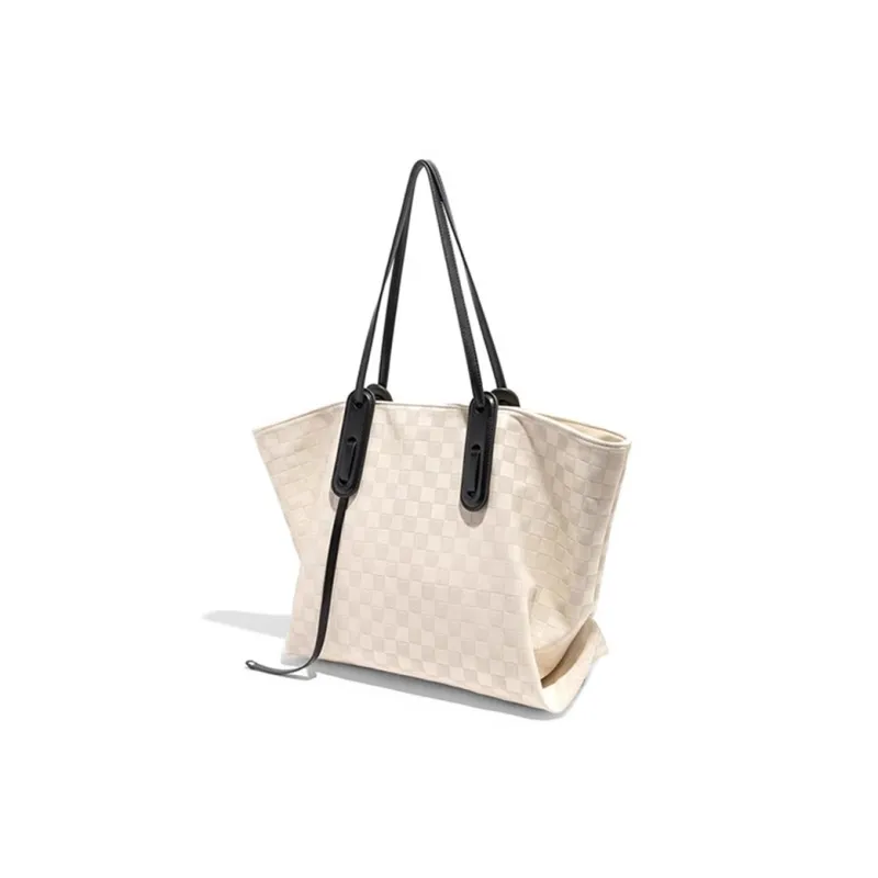 CLEVER& KETCH PU Tote Bag Shoulder Bag Regular Women's Ecru-1