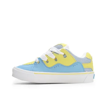 GLO BULL Coverage Anti-Slip And Wear-Resistant Low-Top Skateboard Shoes Unisex Yellow Blue