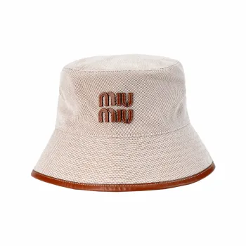 MIU MIU Logo Patch Bucket Hat