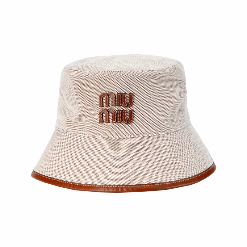 MIU MIU Logo Patch Bucket Hat-0