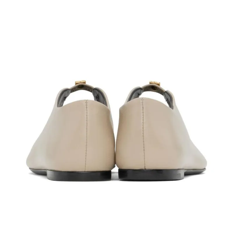 Givenchy 4G Liquid Casual Single Shoes Women's Beige-4