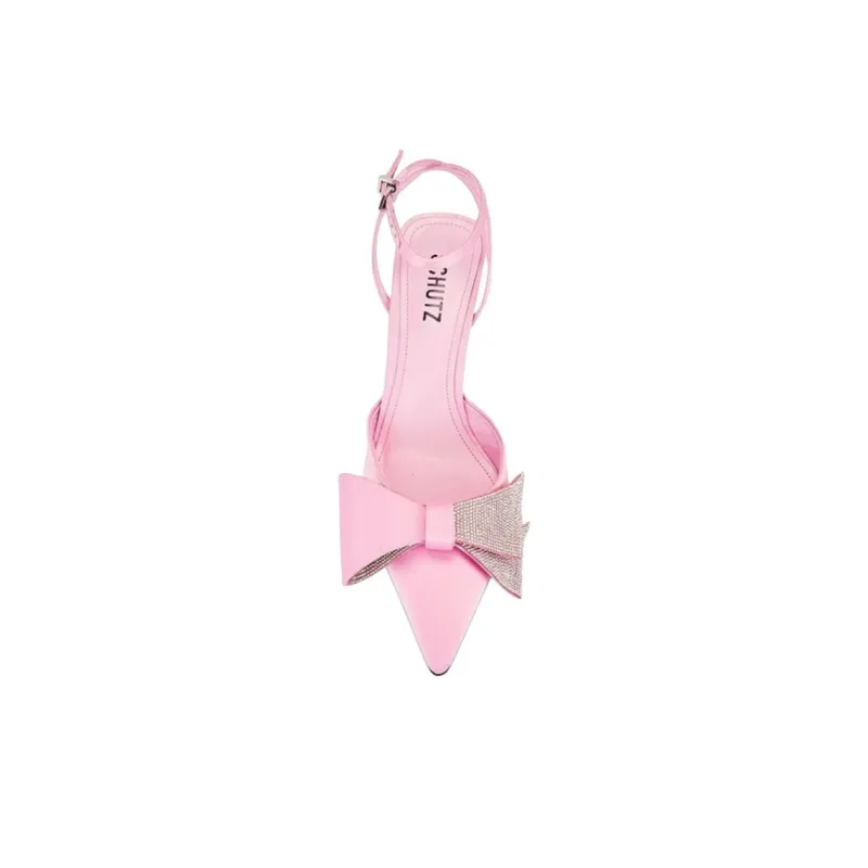 Schutz KIRSTEN Slim Heel High Heels 7.5cm Women's Pink-4