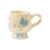 Cream Butterfly Blue Single Cup