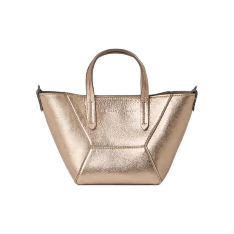 Brunello Cucinelli Mini Bc Duo Lamé Tote Bag-1