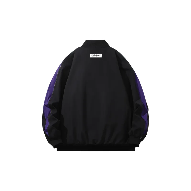 BOTH PLAY Jacket Unisex Black & Neon Green-8