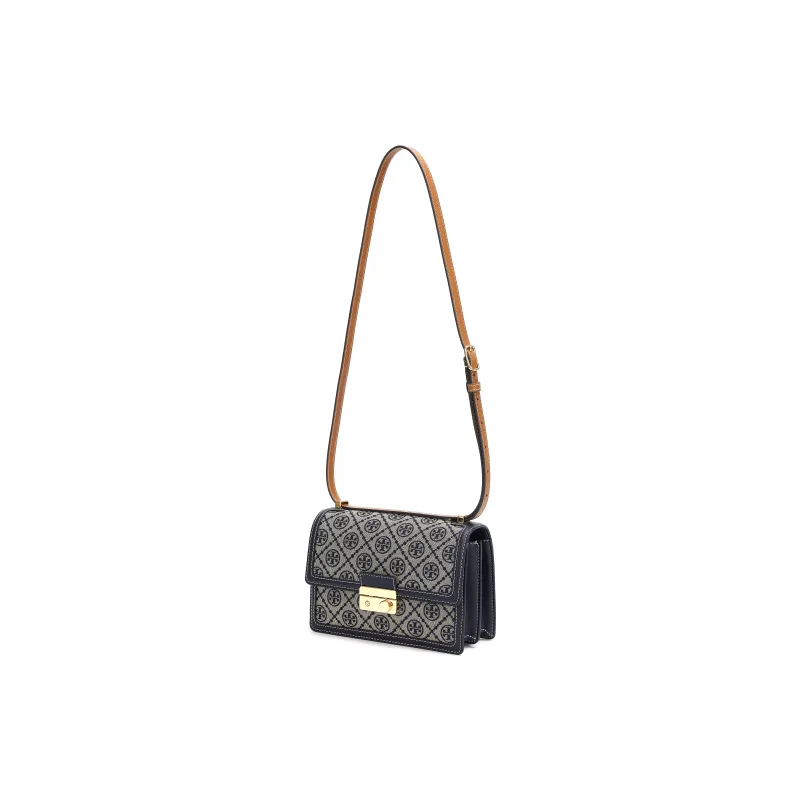 TORY BURCH T Monogram Shoulder Bag Tory Navy-1