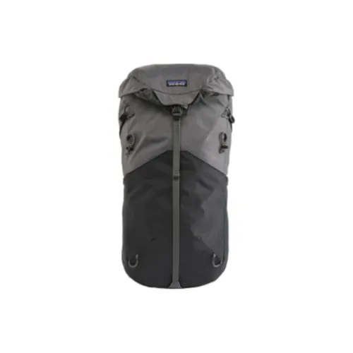 Patagonia Recycled Nylon Outdoor Hiking Bag Backpacks Regular Unisex Black & Gray