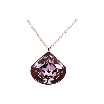 Swarovski Crystal Alloy Gold Plated Silver Plated Necklaces Unisex Pink