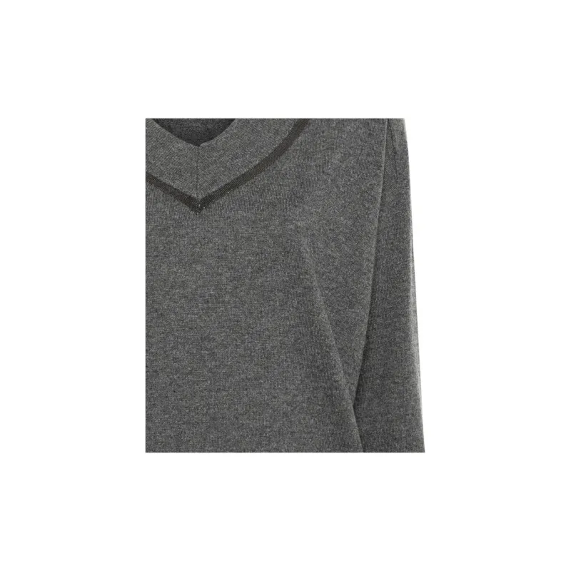 Brunello Cucinelli V Neck Knitted Jumper-3