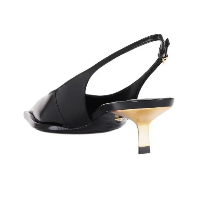 Schutz Daria Slim Heel High Heels 5cm Women's Black-3