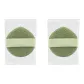Mesh Waterdrop Facial Cleansing Pads[Green 2 Pcs]
