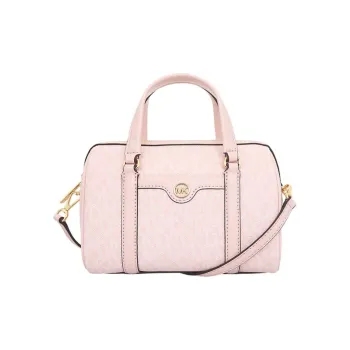 MICHAEL KORS Travel PVC Boston Bag, Shoulder Bag, Crossbody Bag, Handbag Small Size Women's Light Pink