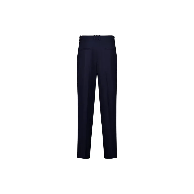 BALMAIN Grain De Poudre Pleated Trousers-1