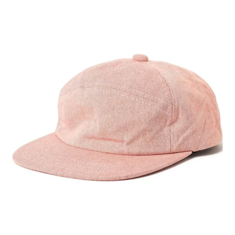Beams Cotton, Cow Leather, Fabric Baseball Caps Men's Red-0