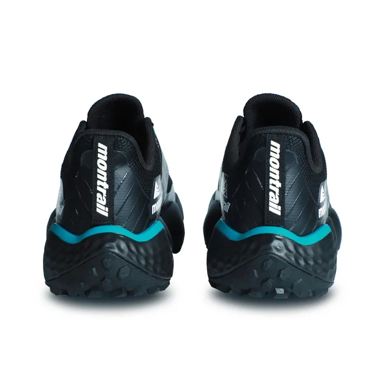 Columbia Montrail Anti Slip Wear Resistant Low Top Trail Running Shoes Men's Black Blue-2