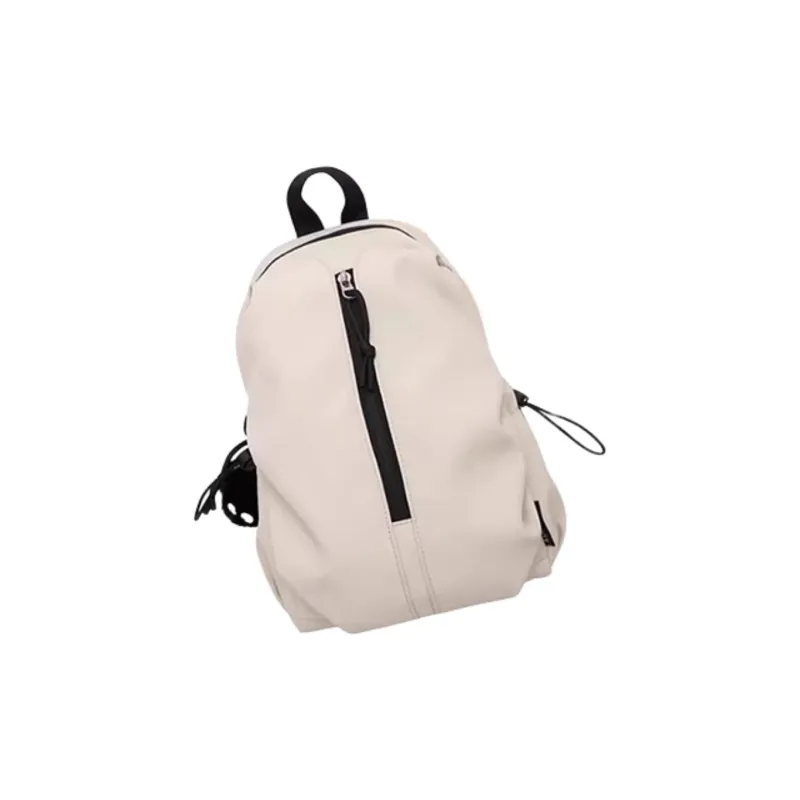 Tonlion Nylon Backpack Unisex White/Black-6